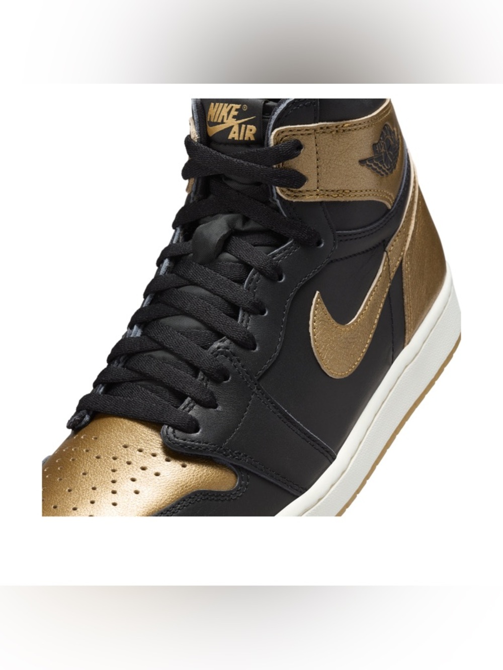 🆕 Nike Air Jordan 1 Retro High OG Black Gold Men’s Size 15 NIB 🔥 HOT DEAL - Picture 3 of 8